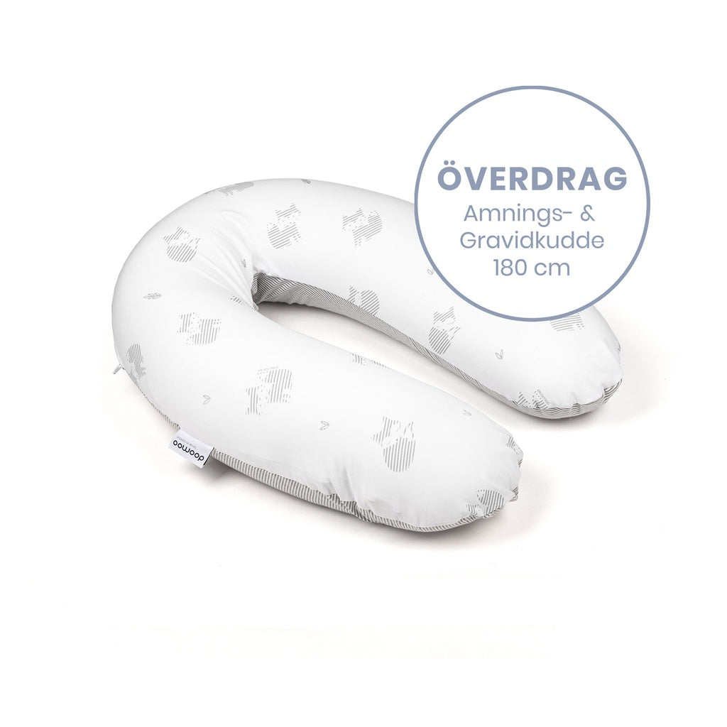 Doomoo Överdrag Amnings- gravidkudde - Räv Grå