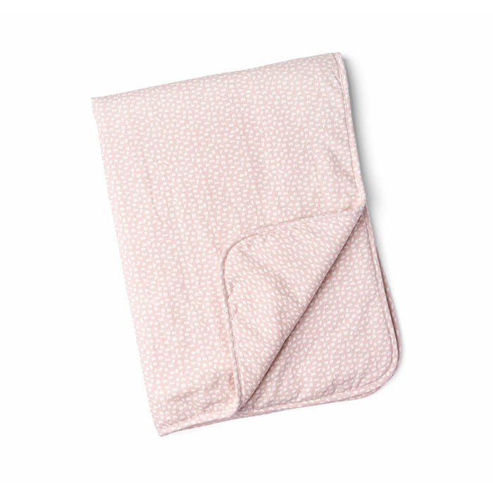 Roll About Vadderad Filt Moln Rosa