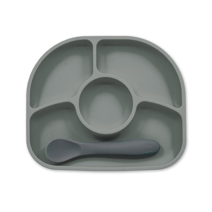 Roll About Tallrik och Sked Grå