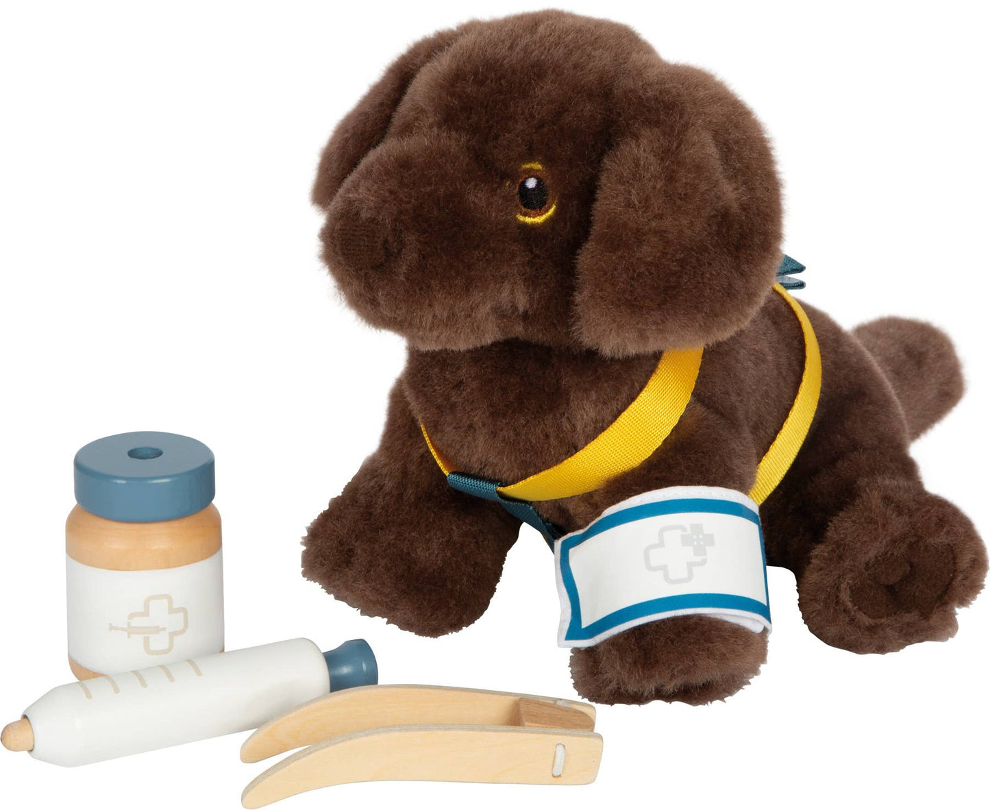 small foot small foot Hund med väska och grooming-kit | rollspel | träleksak