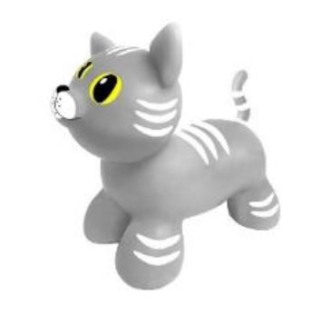 Gerardo Toys Jumpy Katt Grå