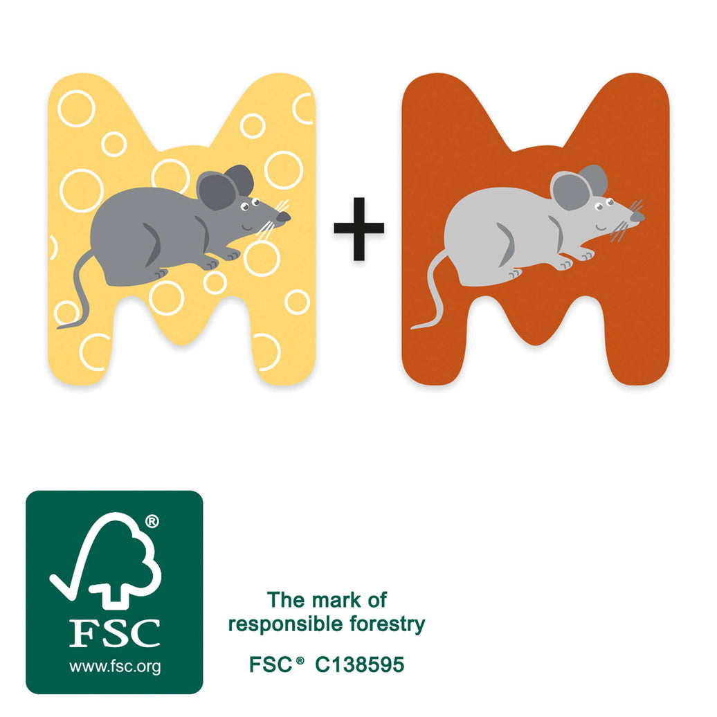 small foot Träbokstav M