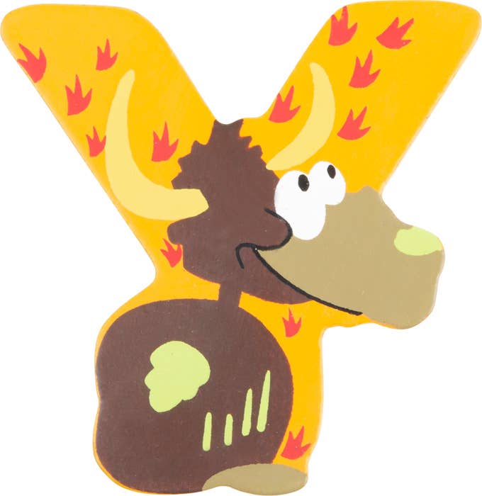 small foot Träbokstäver djur A-Z