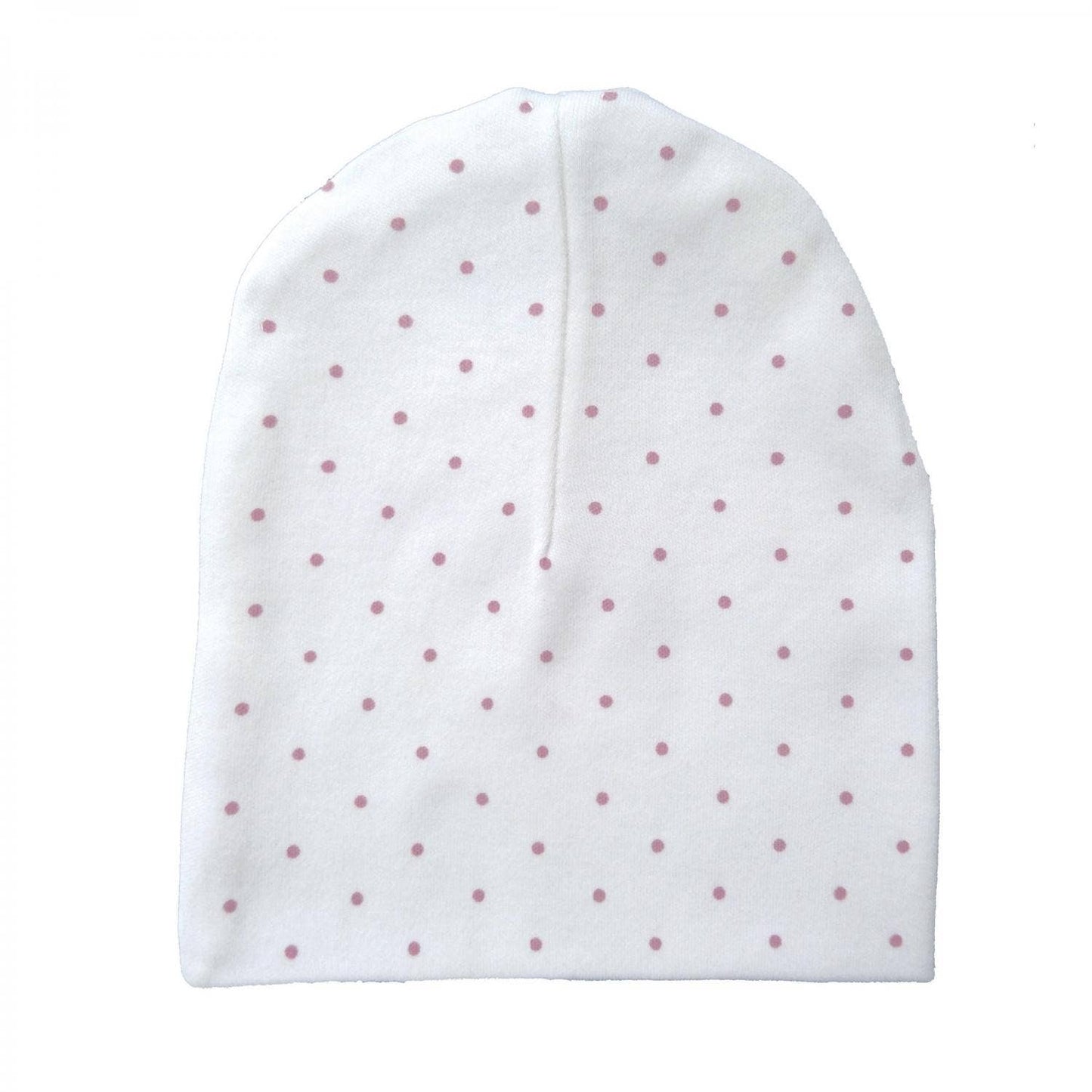 Ekologisk babyhatt Vit/Rosa Dotty Premature