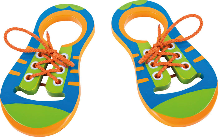 small foot Lär dig knyta träskor