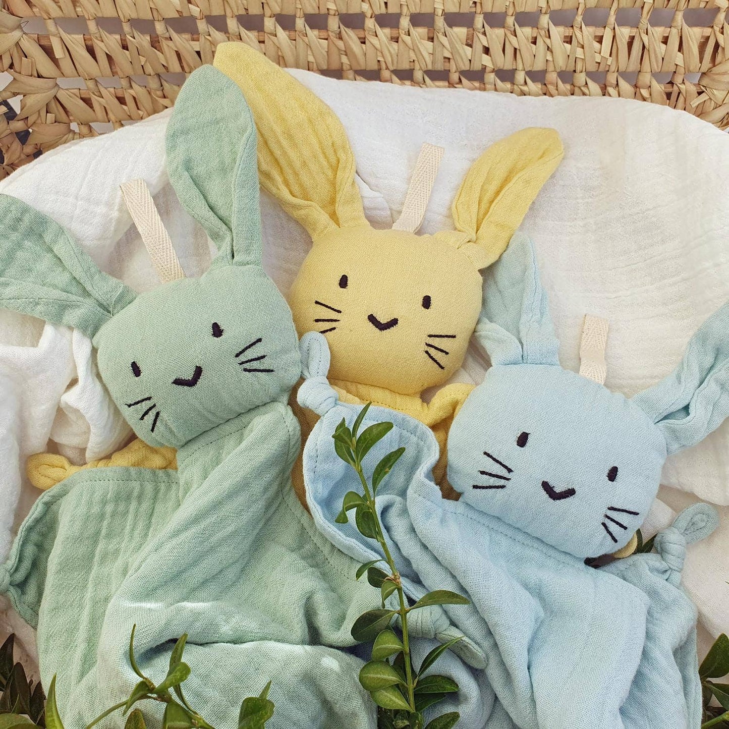 Ekologisk Cuddly Rabbit Ice Blue