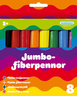 Kärnan - FIBERPENNOR JUMBO 8 ST
