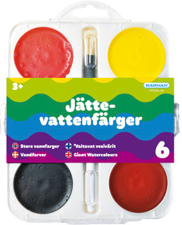 KÄRNAN - JÄTTEFÄRGPALETT 6 ST