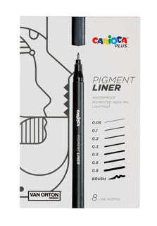 Kärnan - CARIOCA PLUS PIGMENTLINER 8-PACK