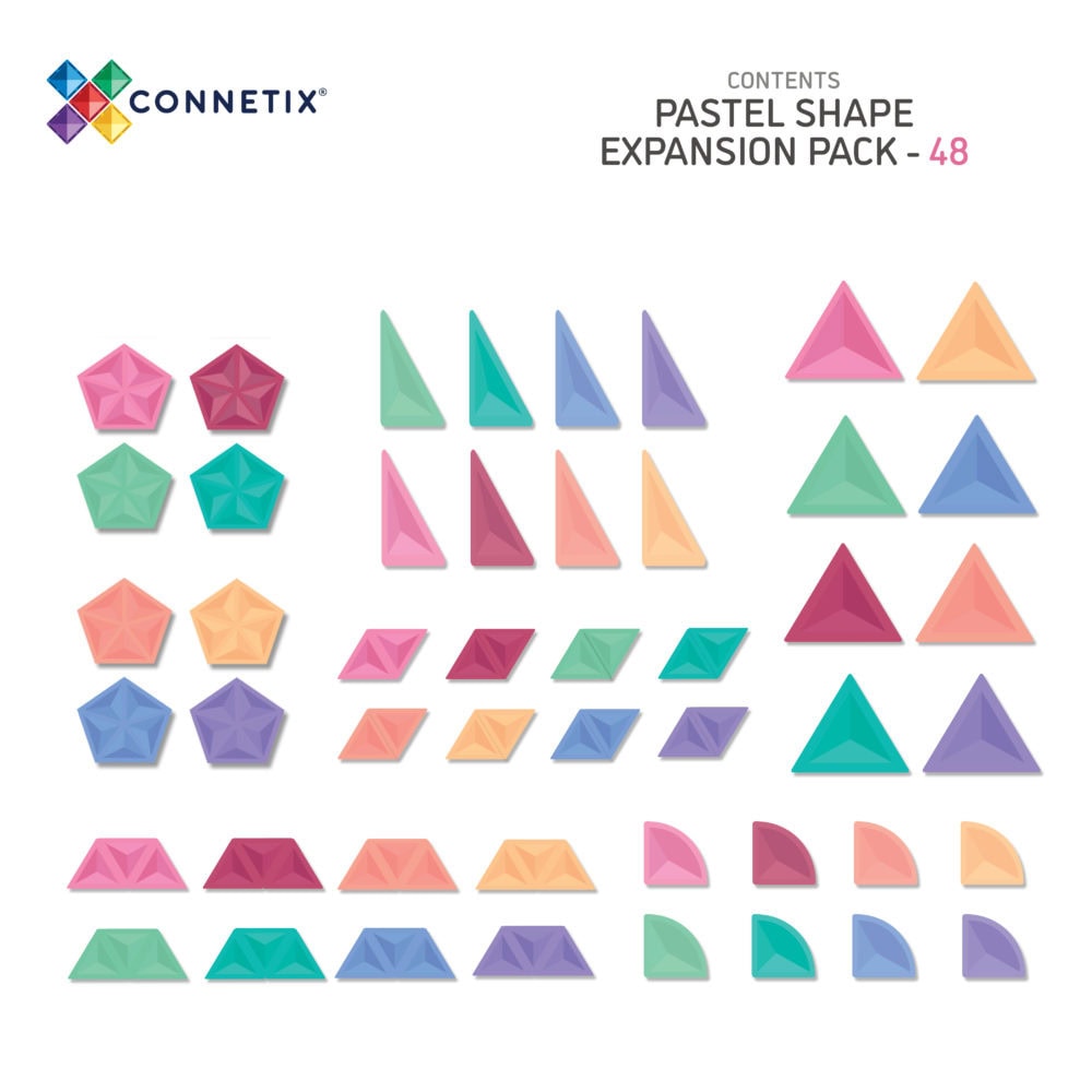 Pastel Shape Expansion Pack 48 Pieces