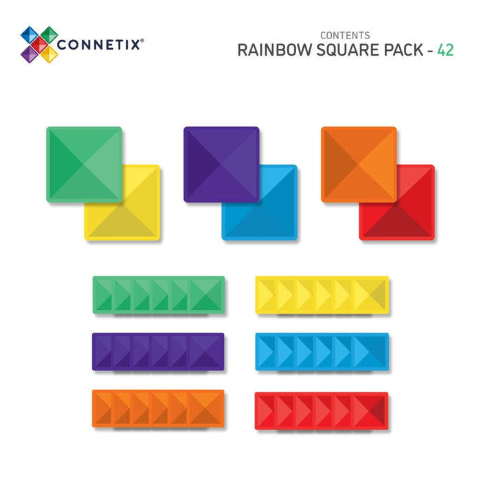 Rainbow Square Pack 42 bitar