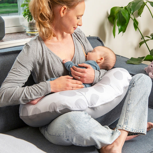 Roll About Amningskudde - Löv Grå