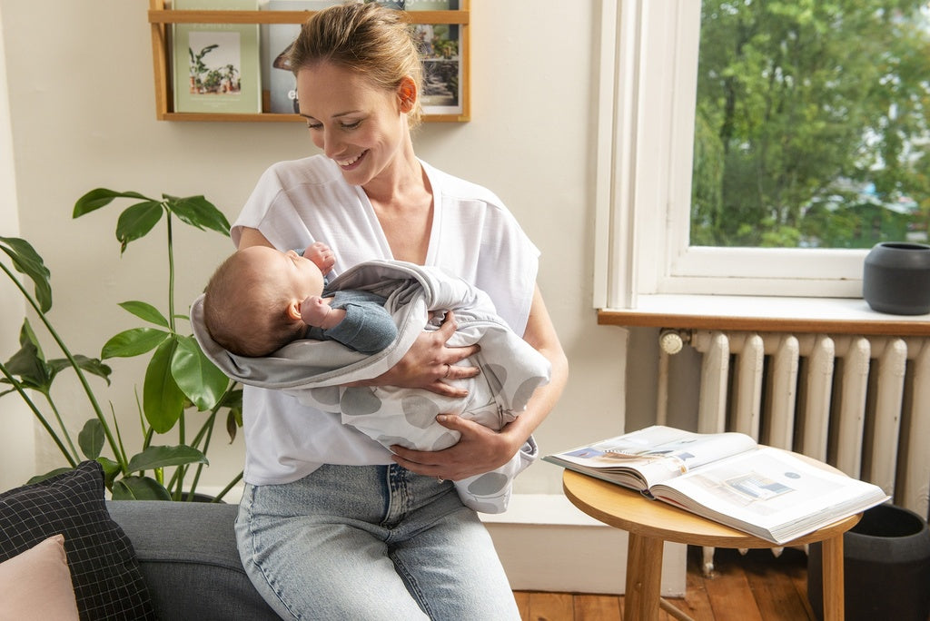 Roll About Vadderad Filt - Löv Grå