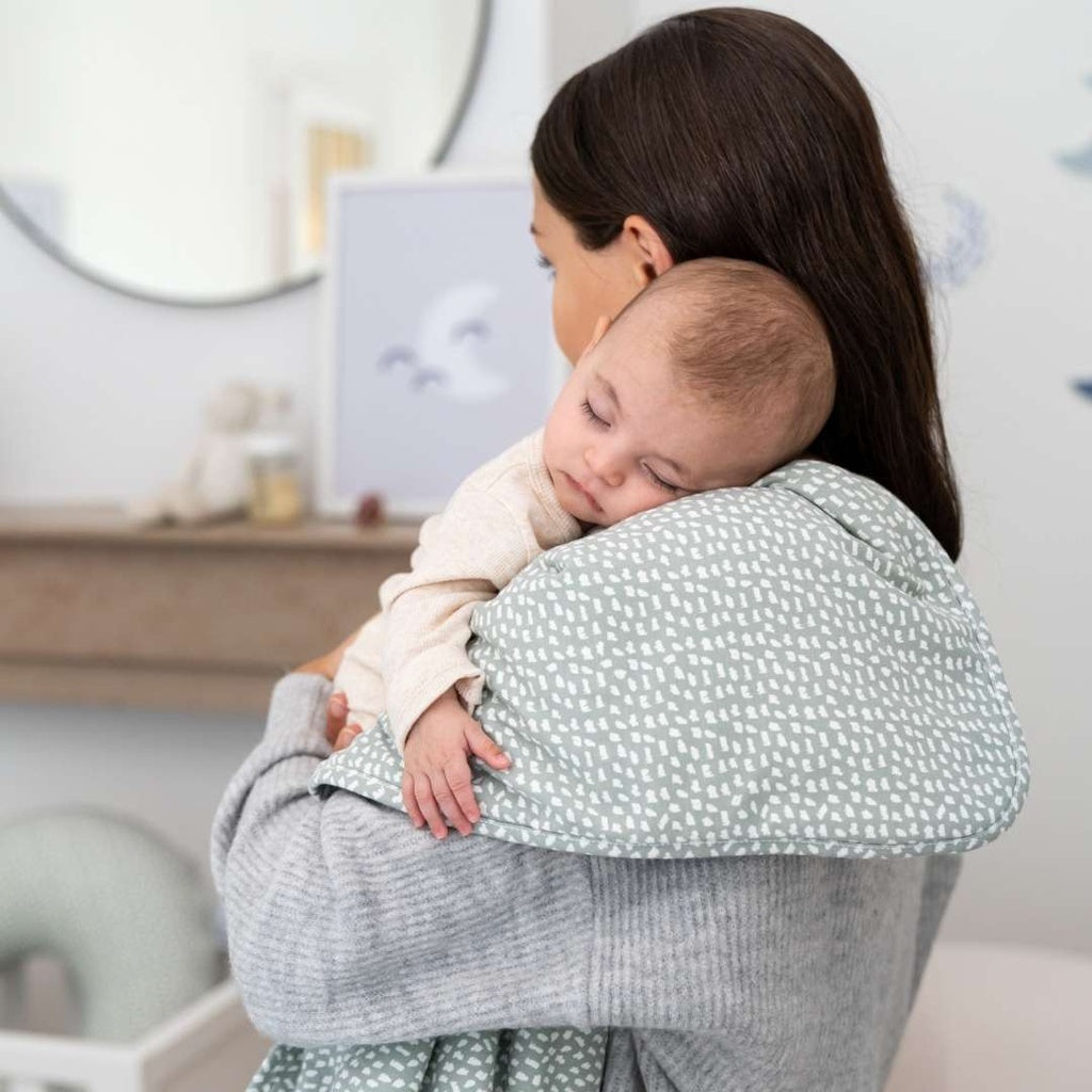 Roll About Vadderad Filt Moln Kaki