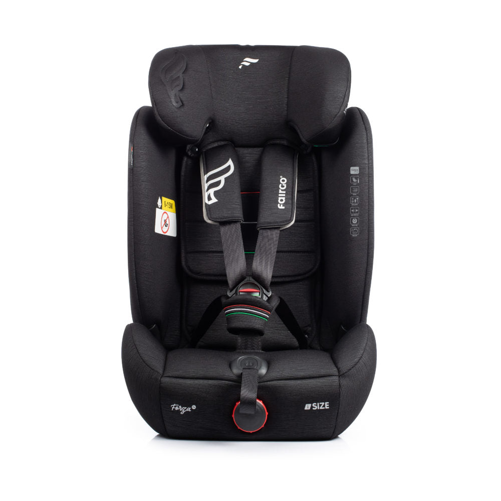 Fairgo Forza i-Size bilbarnstol 76-150 cm - Black Sand