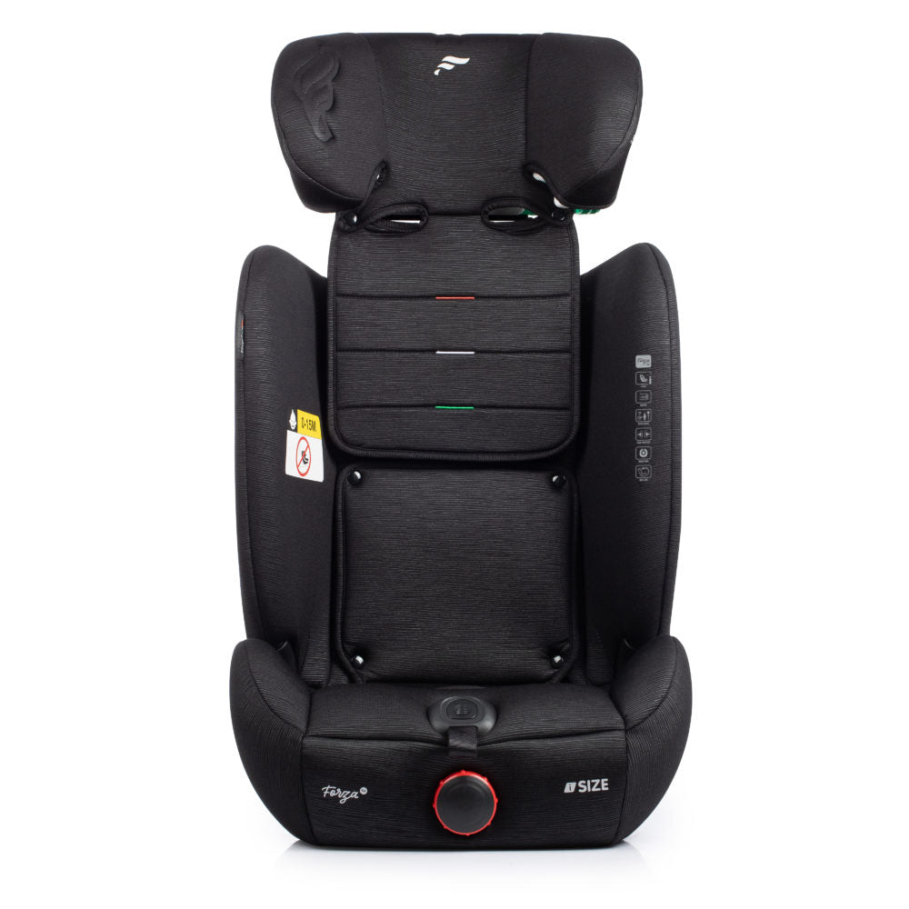 Fairgo Forza i-Size bilbarnstol 76-150 cm - Black Sand