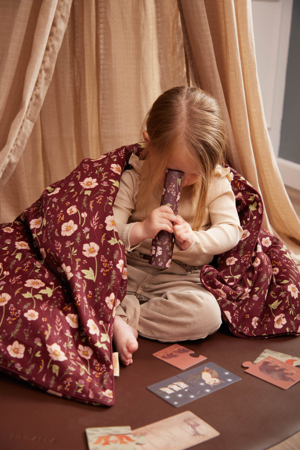 Filibabba Junior Bäddset - Fall Flowers