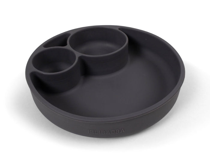 Filibabba Silikontallrik med Sektioner