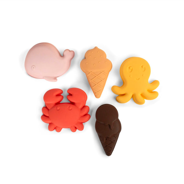 Filibabba sandformar i silikon 5-pack