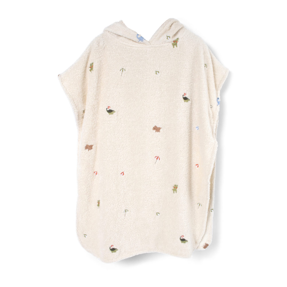 Filibabba broderad strandponcho Dino Beach