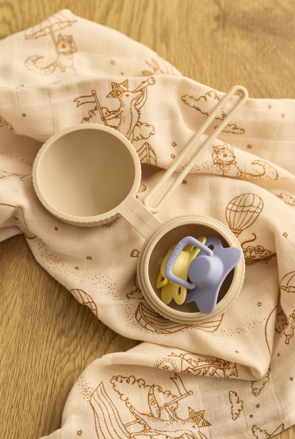 Filibabba nappförvaring silikon Offwhite