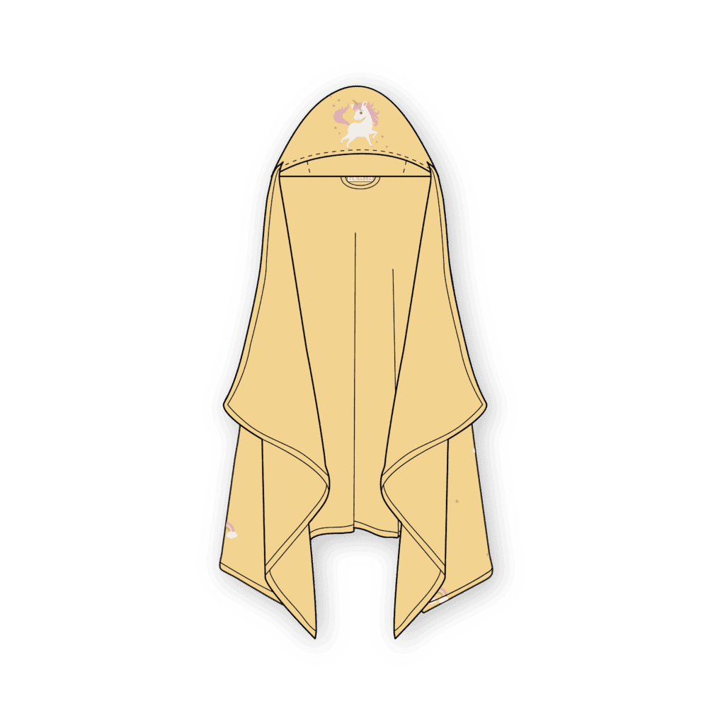 Filibabba Broderad Huvdhandduk Unicorn Shores