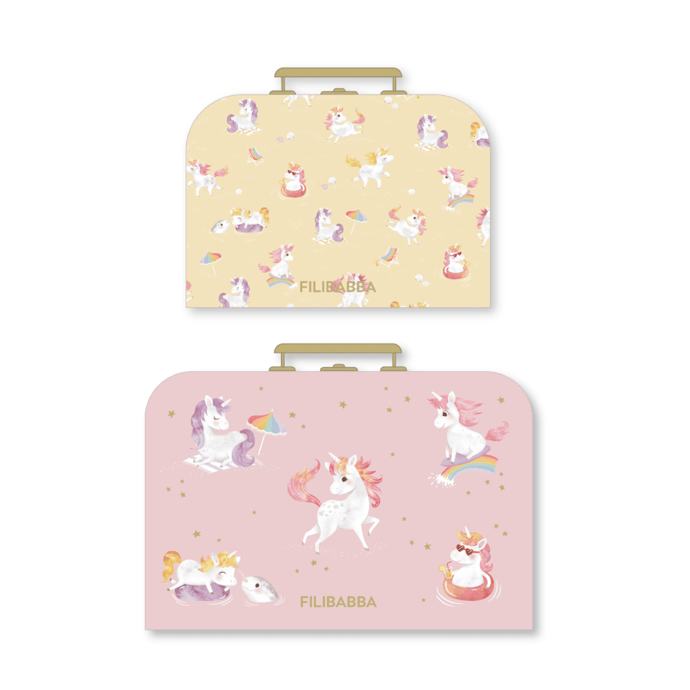 Filibabba Suitcase Set – Unicorn Shores