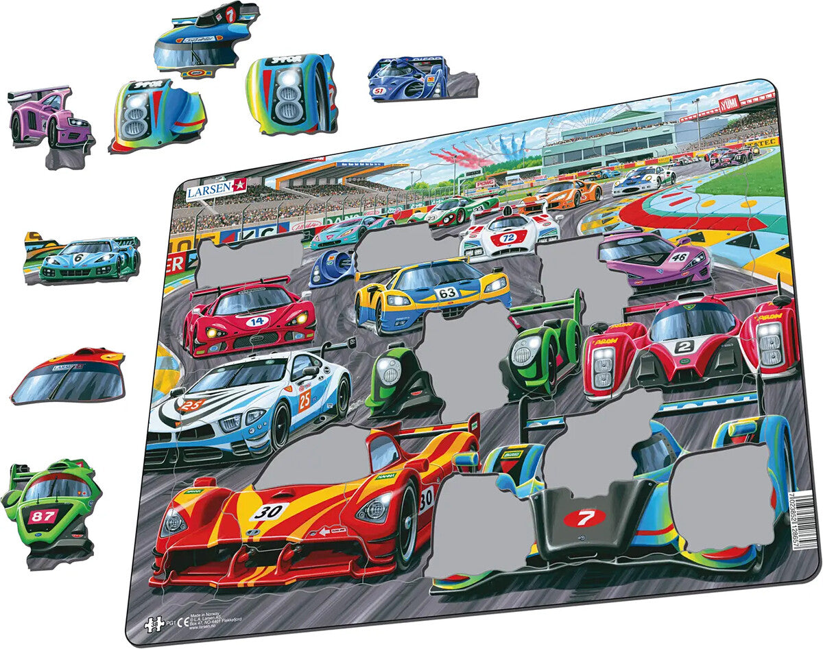 Tactic Larsen Maxi Racing Cars pussel