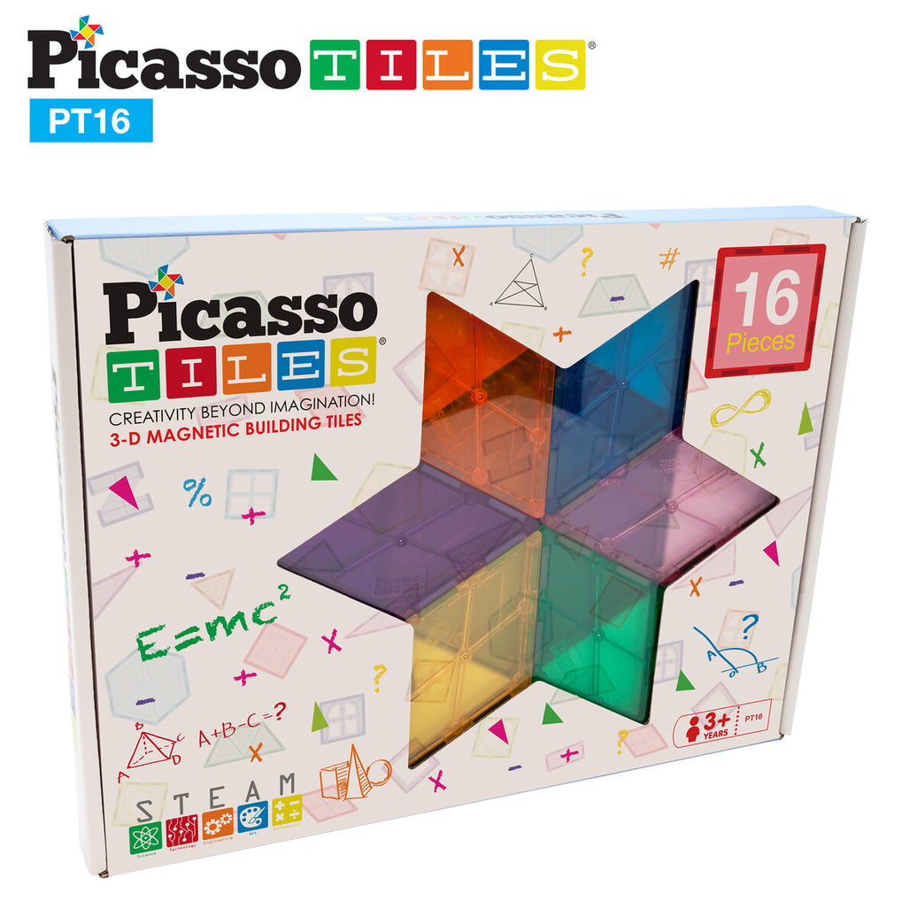 Tactic PicassoTiles 16pc Magnetiska Klossar