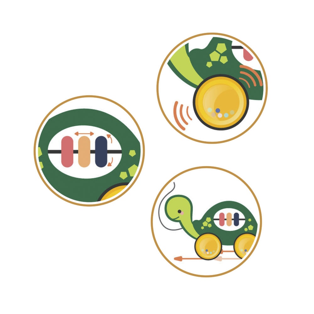 Scandinavian Baby Pull Along Turtle