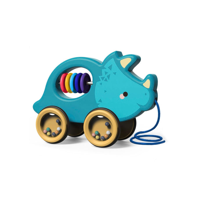 Scandinavian Baby Pull Along Dinosaur