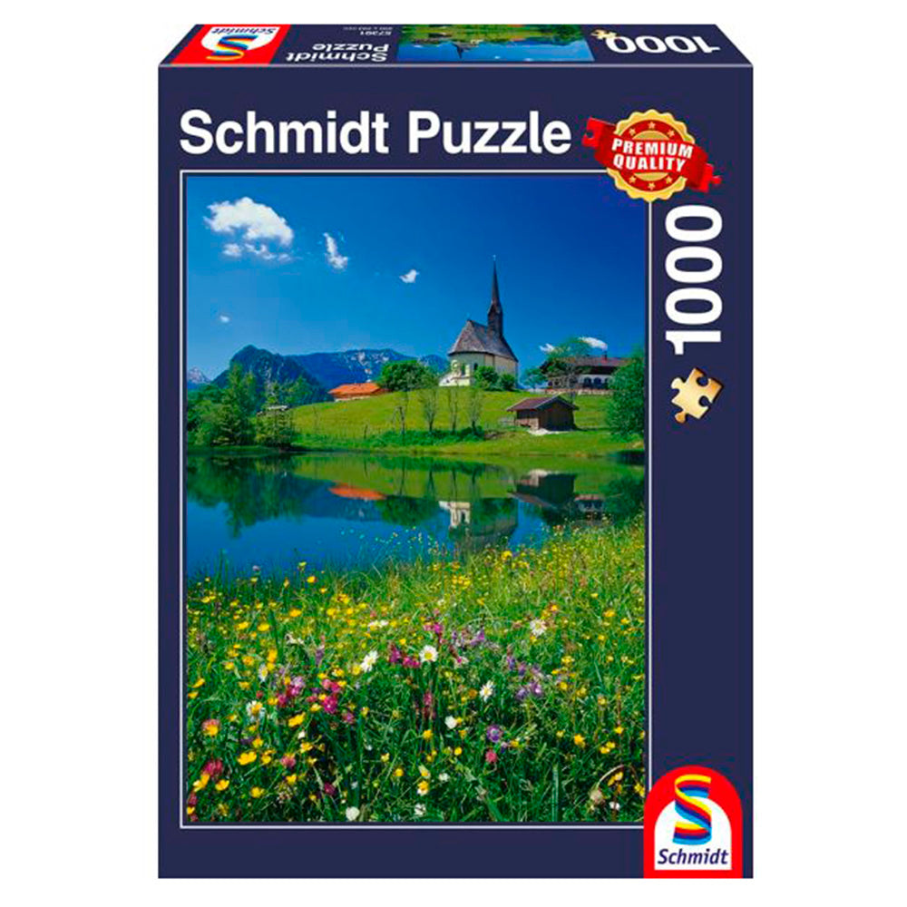Puzzle - Inzell Einsiedlhof and St. Nicholas Church (1000 Pieces)