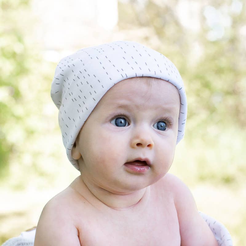 Summerville organic Ekologisk babyhatt White Line 0-3 månader