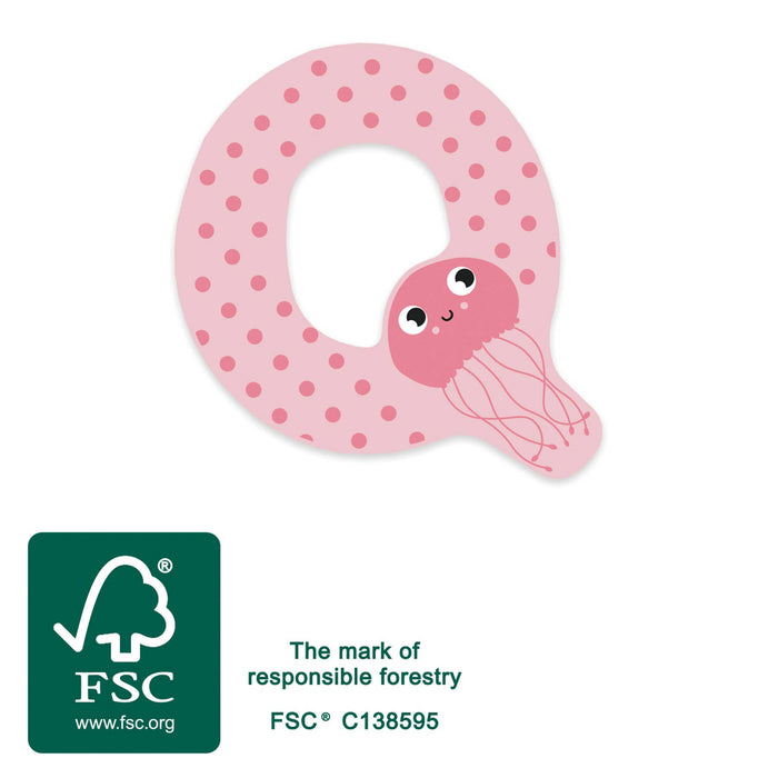 small foot Träbokstäver Q Maneter