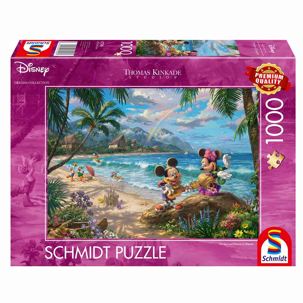 Puzzle - Thomas Kinkade: Disney - Minnie & Mickey in Hawaii (1000 pieces)