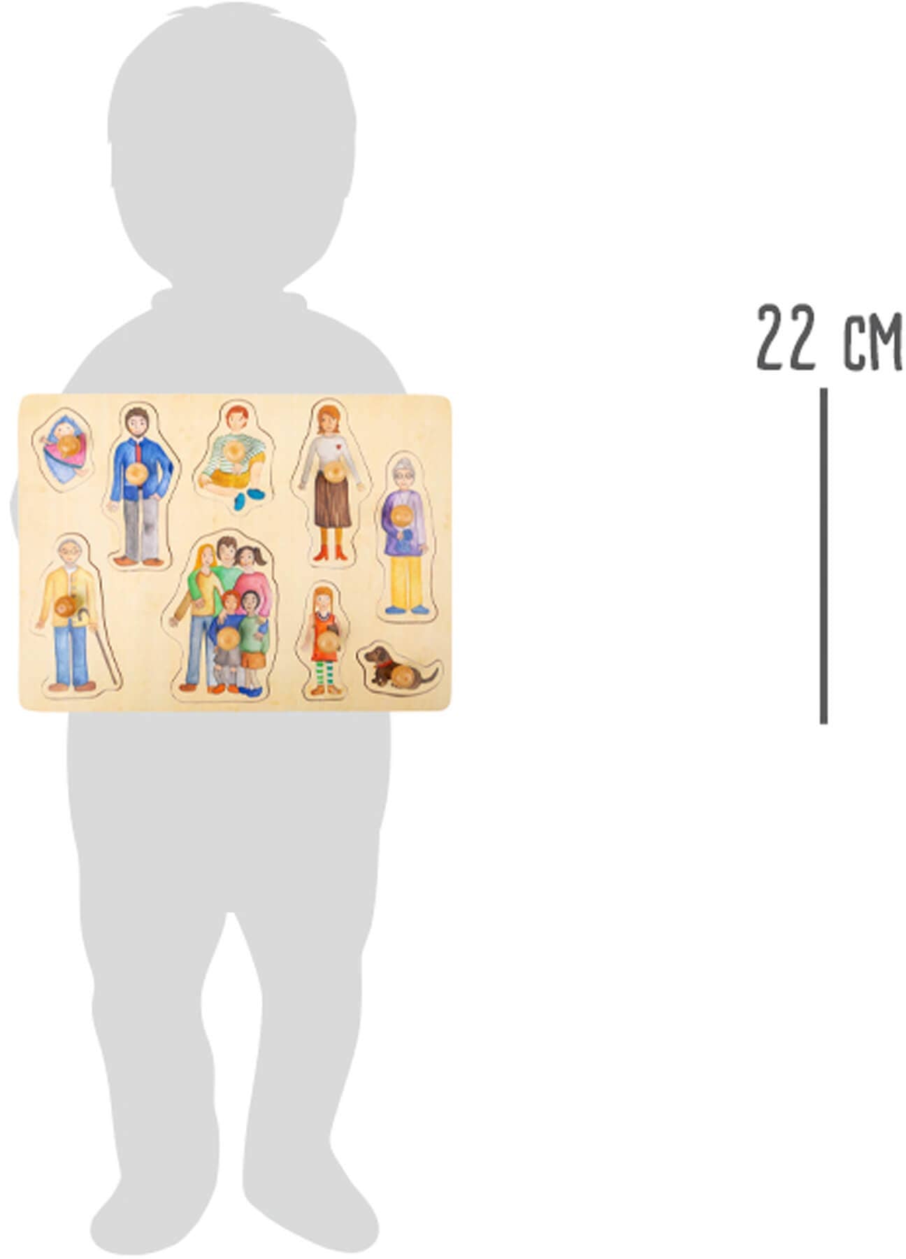 small foot Familj och vänner Set Puzzle | Pussel | Trä