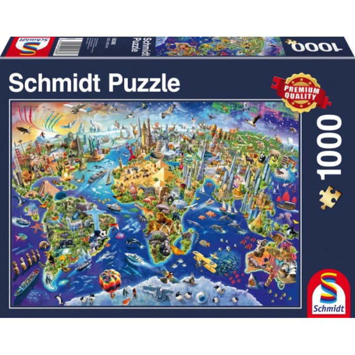 Puzzle - Discover the World (1000 pieces)