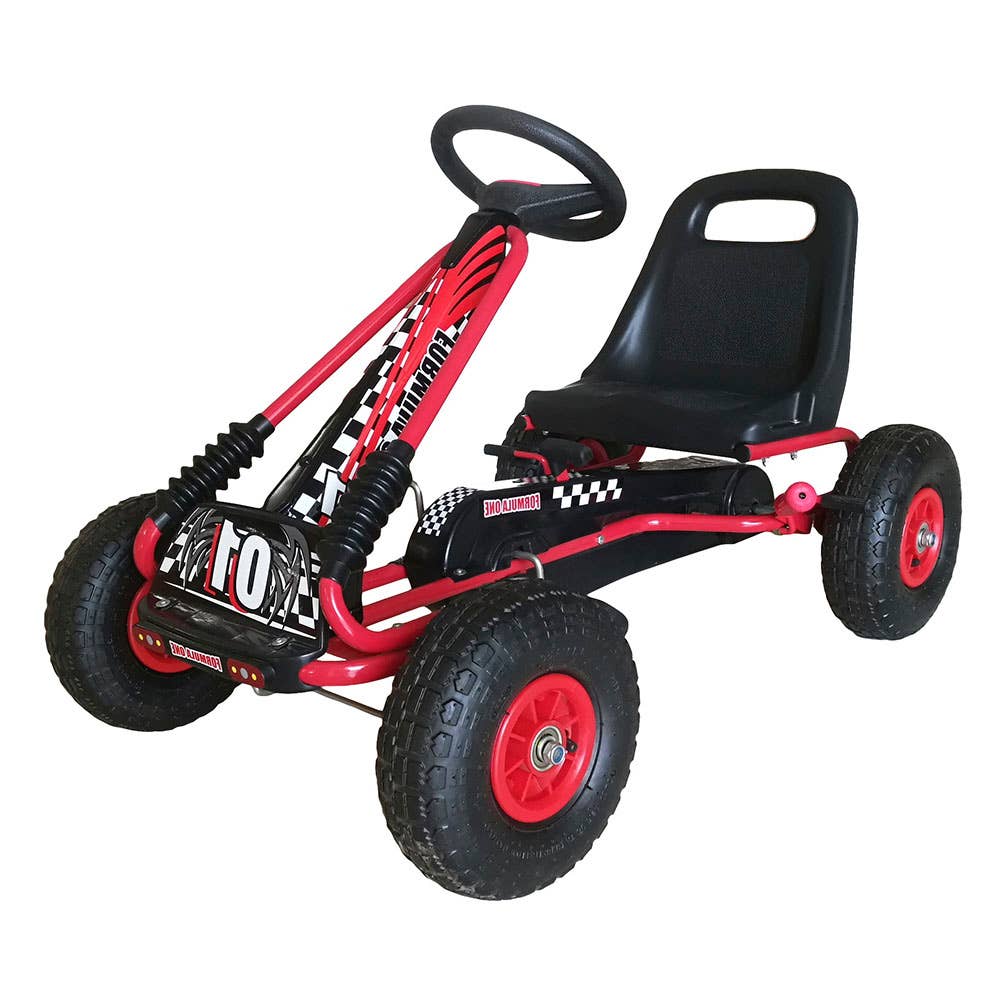Go Kart Pedal Bil för barn- Röd