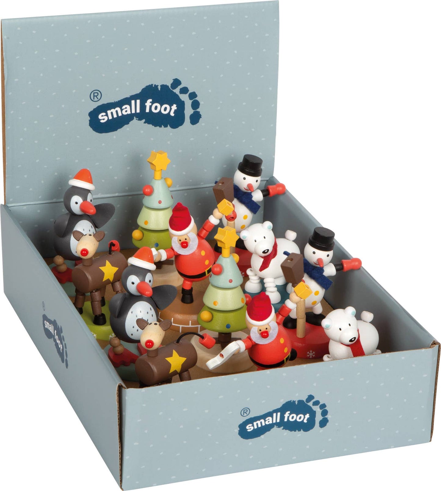 small foot Visa tryckfigurer jul och vinter | Träleksaker