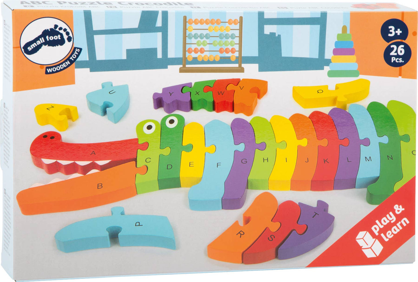 small foot ABC Crocodile Puzzle | Pussel | Trä