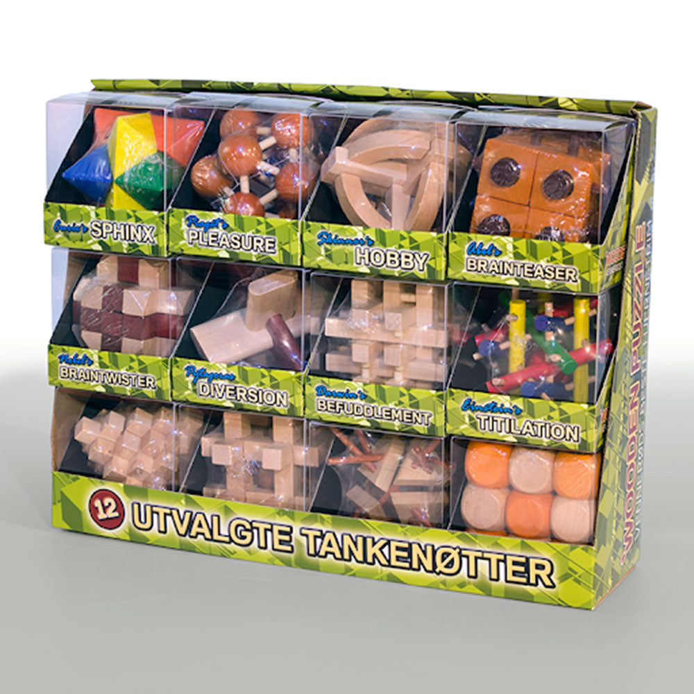 Wooden Puzzles (display with 12 different pieces)