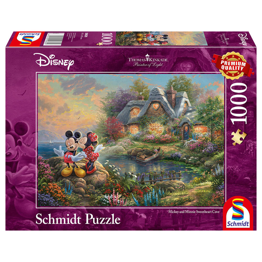 Puzzle - Thomas Kinkade: Disney - Sweethearts Mickey&Minnie (1000 pieces)