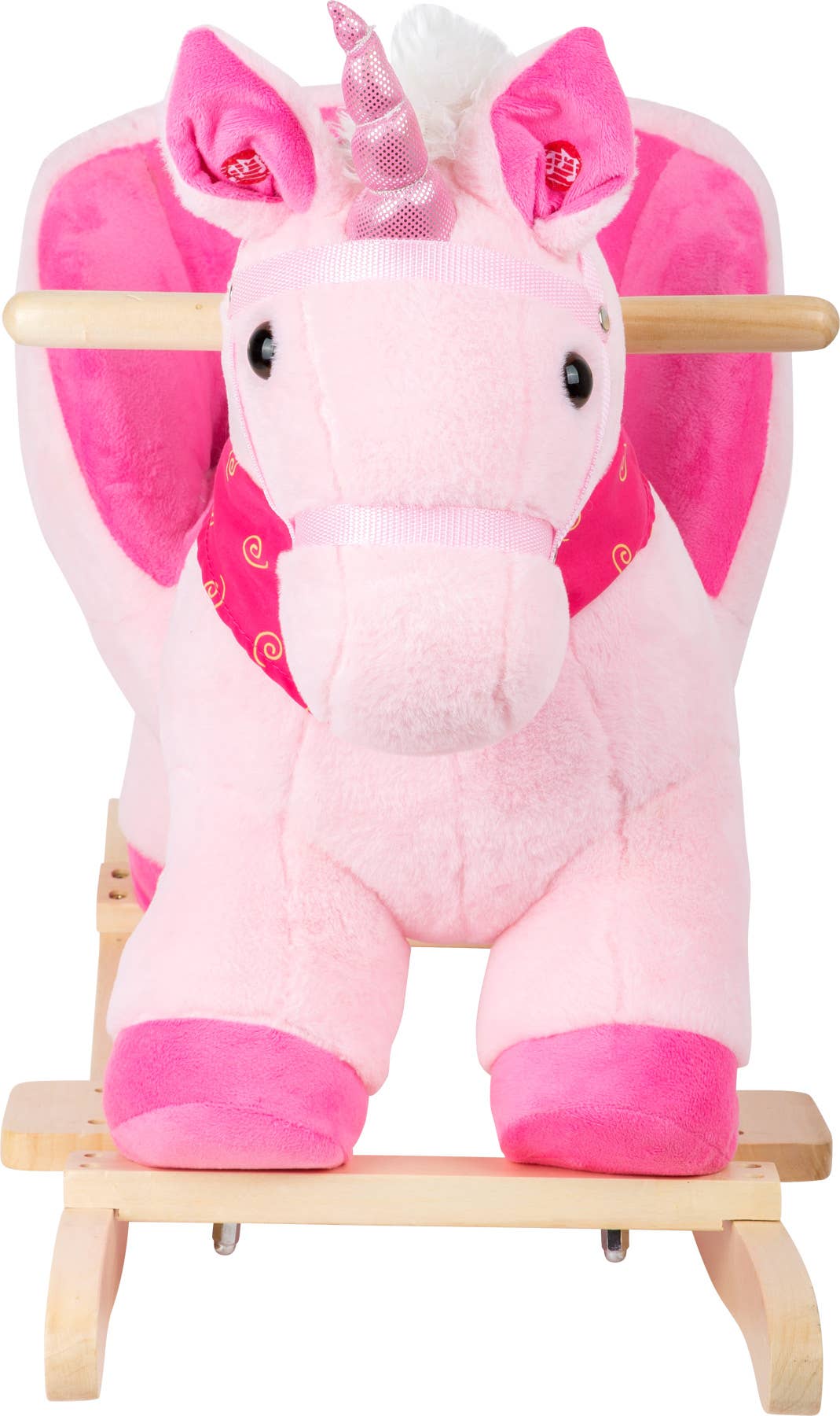 small foot small foot Gungande enhörning med sits/ljud | Rocking Horse | Trä