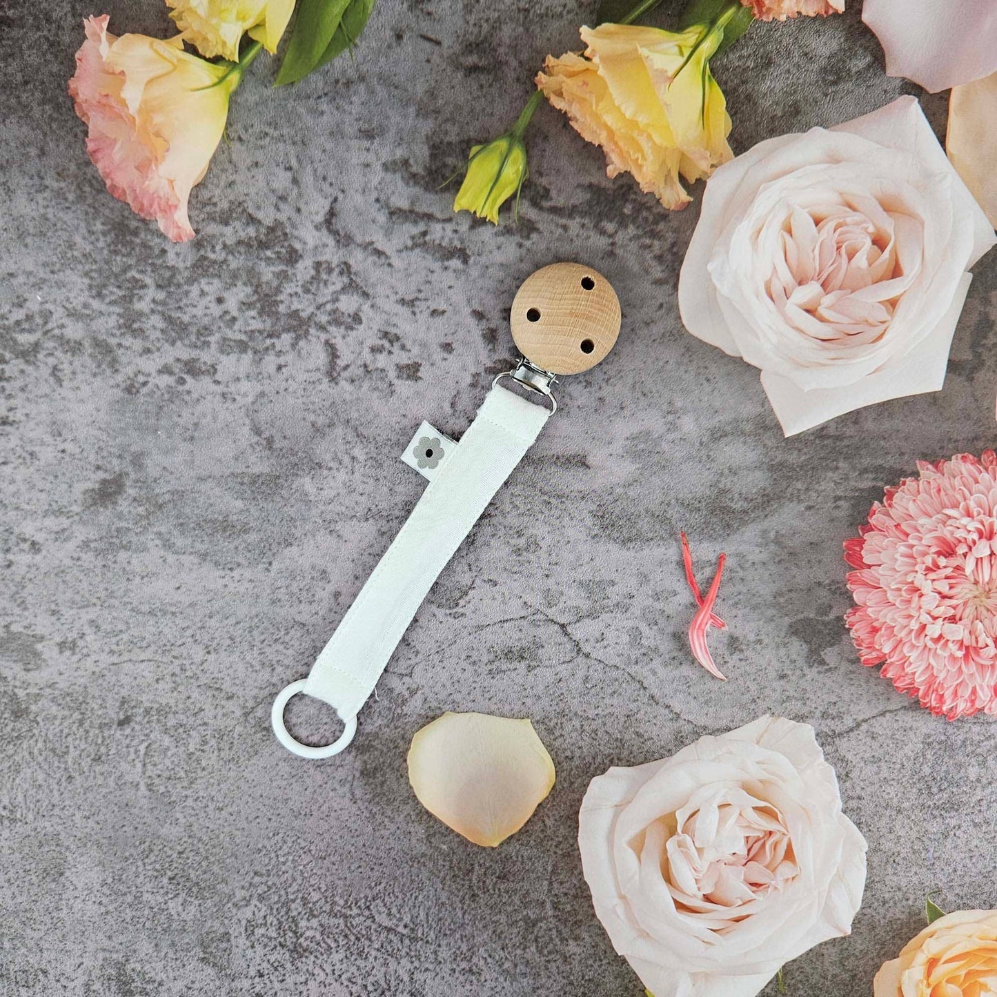 Summerville organic Organisk Nappklämma Muslin Vit