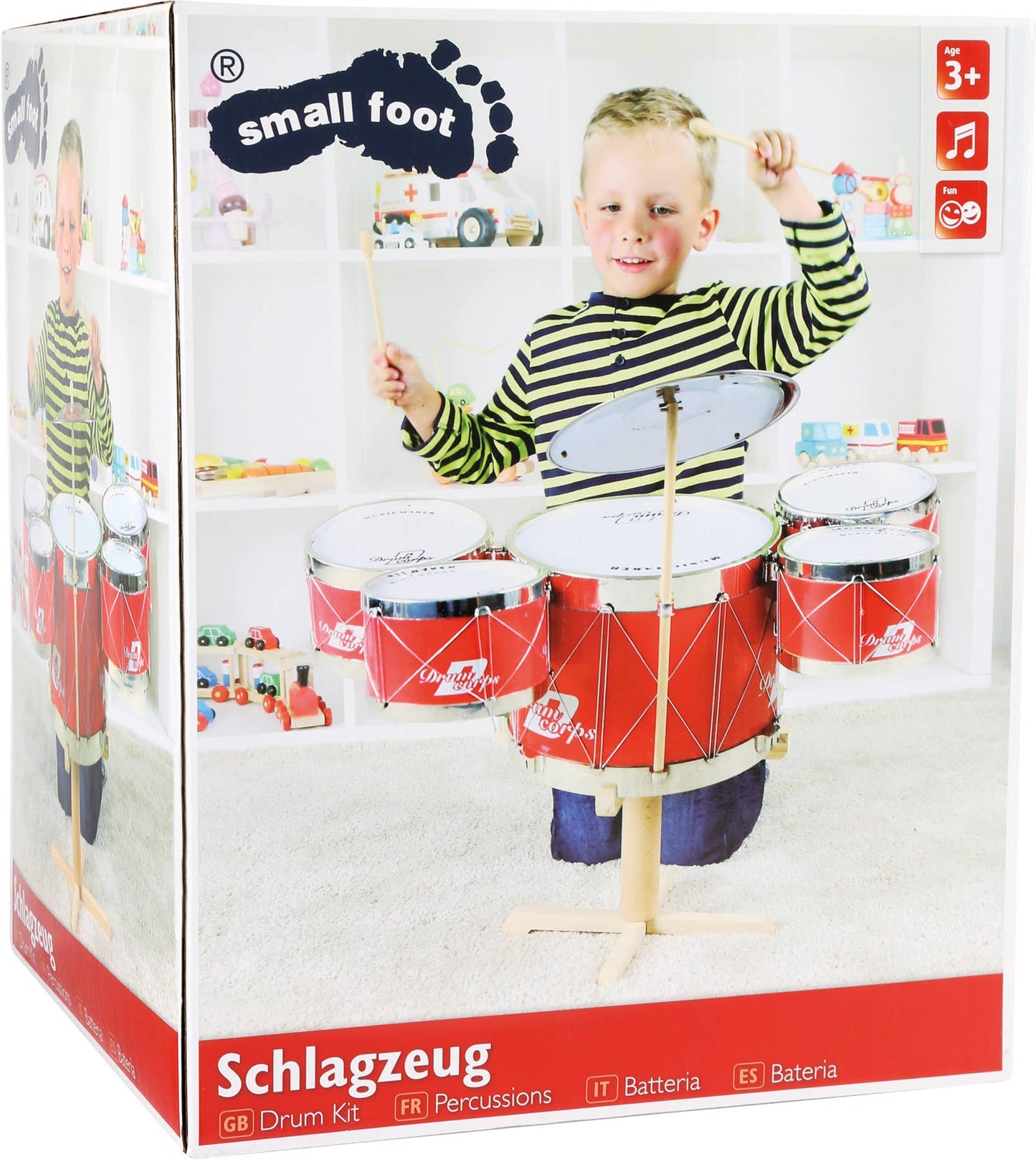 small foot trummor | musikinstrument | trä