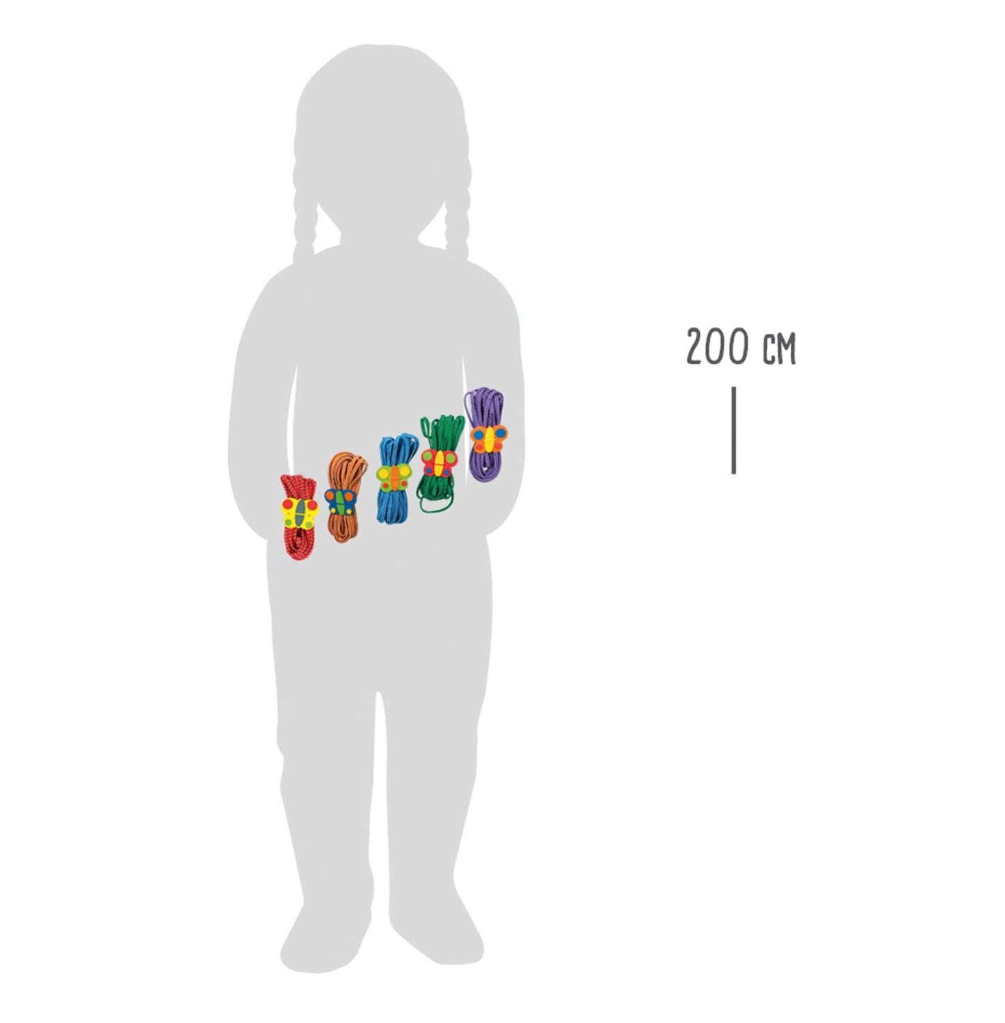 small foot small foot Gummitwist ”fjärilar” | trädgårdsleksak | trä
