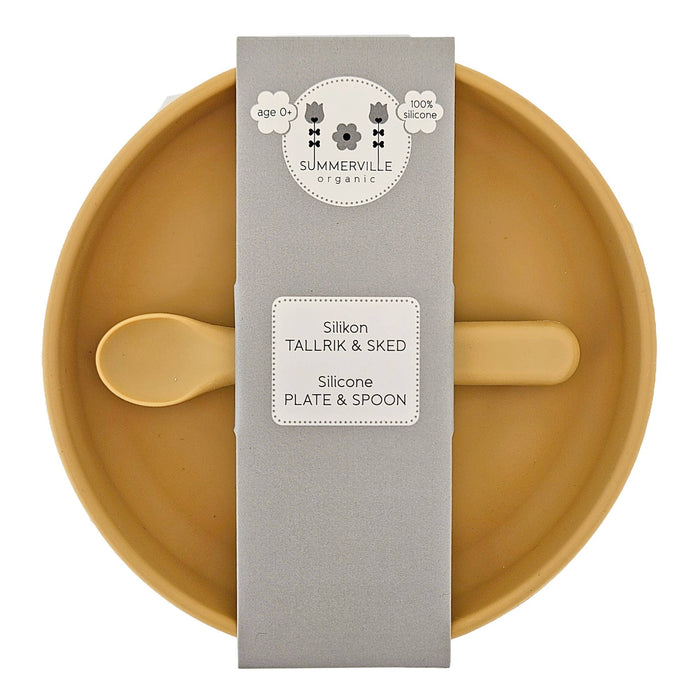 Summerville Tallrik och sked silikon