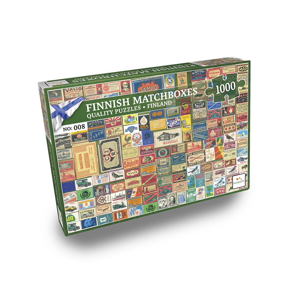 Nordic Quality Puzzles - FI:008 - Finnish Matchboxes (1000 pieces)