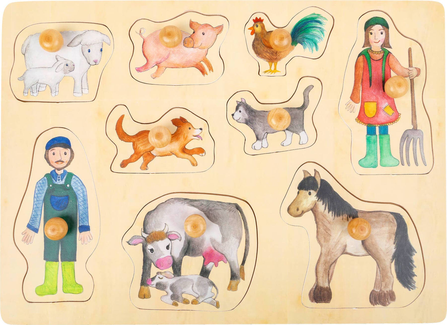 small foot Farm & Country Life Set Puzzle | Pussel | Trä