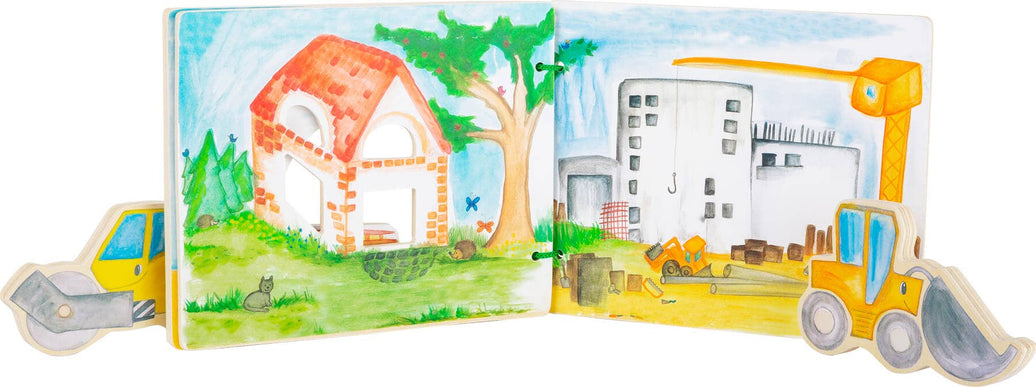 small foot Byggarbetsplats interaktiv bok